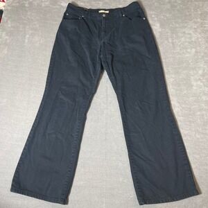 Levis 550 Relaxed Bootcut Pants Womens 12M Navy Blue Stretch Twill Jeans